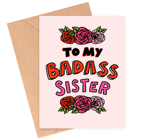 Badass Sister Card