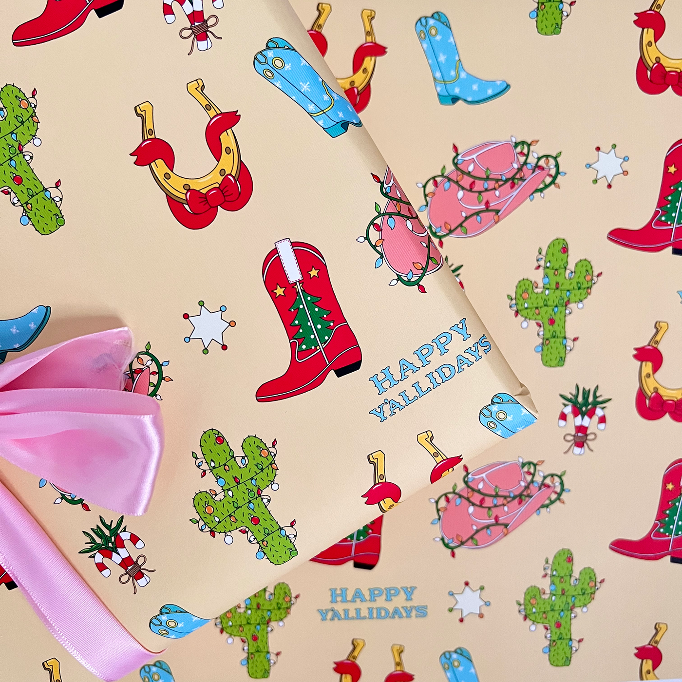 Western Christmas Wrapping Paper – Siyo Boutique