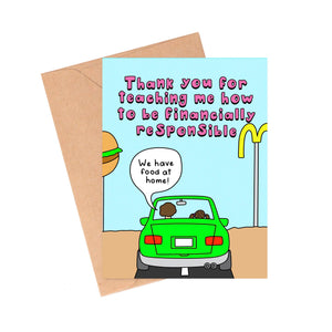 Financially Responsible Mother's Day Card