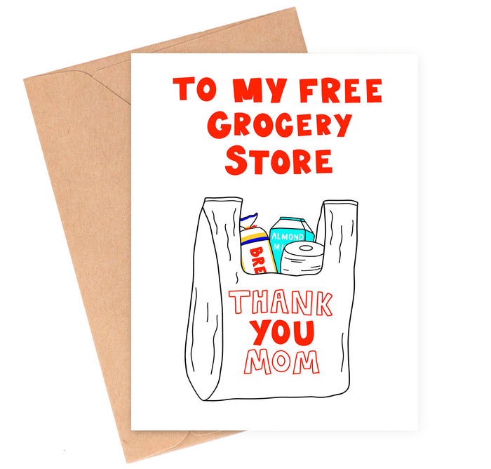 Grocery Store Mother's Day Card