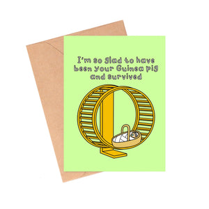 Guinea Pig Child Mother's Day Card