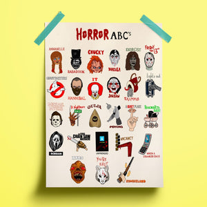 Horror ABCs Print - Siyo Boutique
