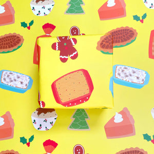 Christmas Food Wrapping Paper