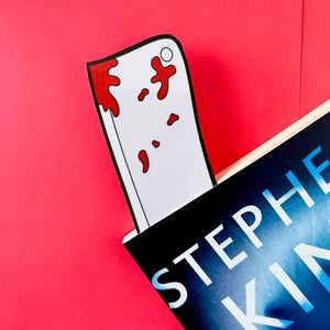 Butcher Knife Die Cut Bookmark