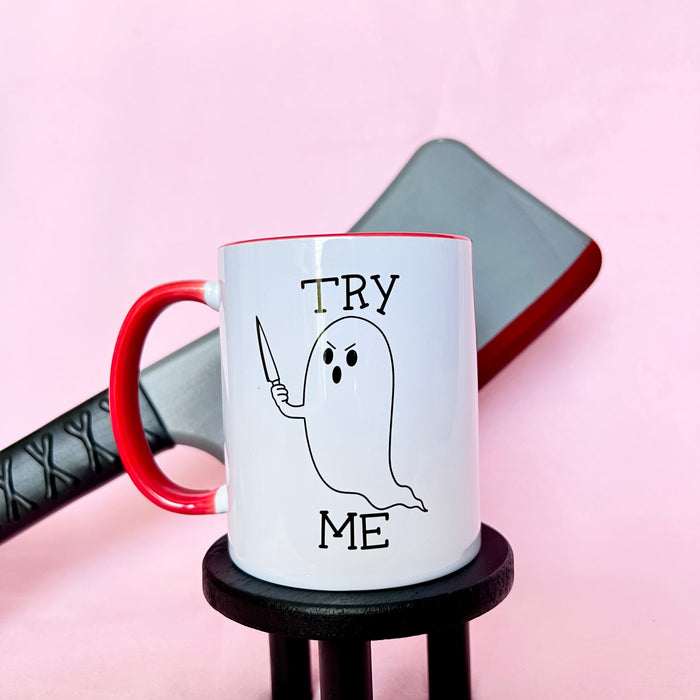 Try Me Ghost Ceramic Mug