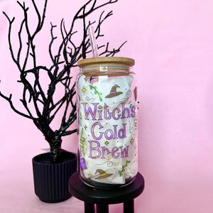Witch's Cold Brew Glass Can Cup
