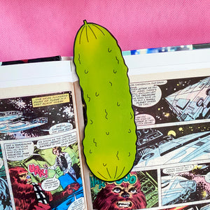 Pickle Die Cut Bookmark