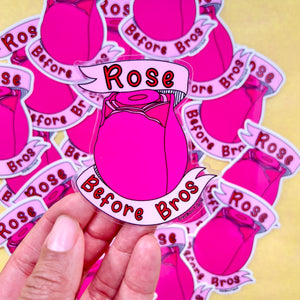 Rose Before Bros Clear Vinyl Sticker