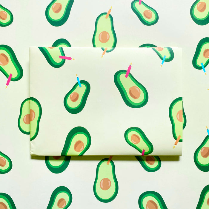 Avocado Birthday Wrapping Paper