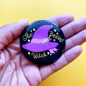Baddest Witch Pinback Button