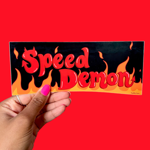 Speed Demon Bumper Sticker