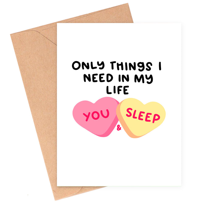 You & Sleep Love Card