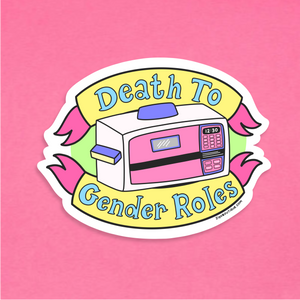 Death to Gender Roles Vinyl Sticker